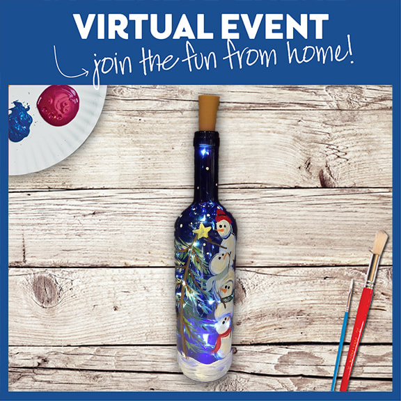 Stacking Snowmen Wine Bottle with Lights